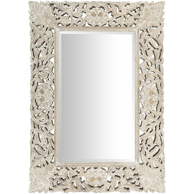 product image for Naomi NMI-001 Rectangular Mirror in White by Surya 65