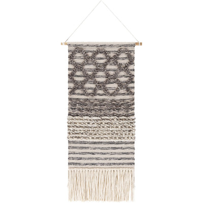 product image of Nordia NOR-1000 Hand Woven Wall Hanging in Beige & Charcoal by Surya 565