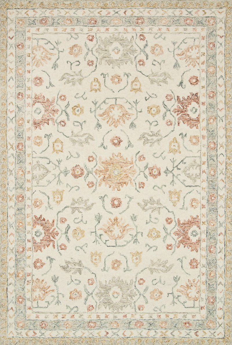 media image for Norabel Rug in Ivory / Rust by Loloi 293