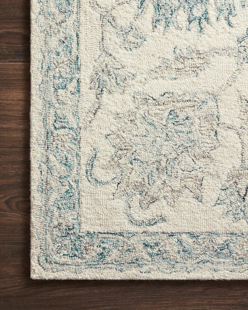 media image for Norabel Rug in Ivory / Blue by Loloi 239