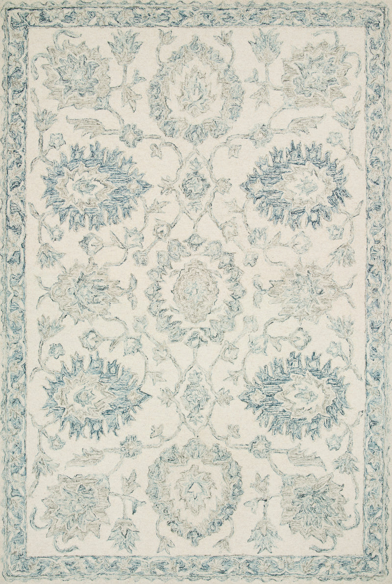 media image for Norabel Rug in Ivory / Blue by Loloi 212