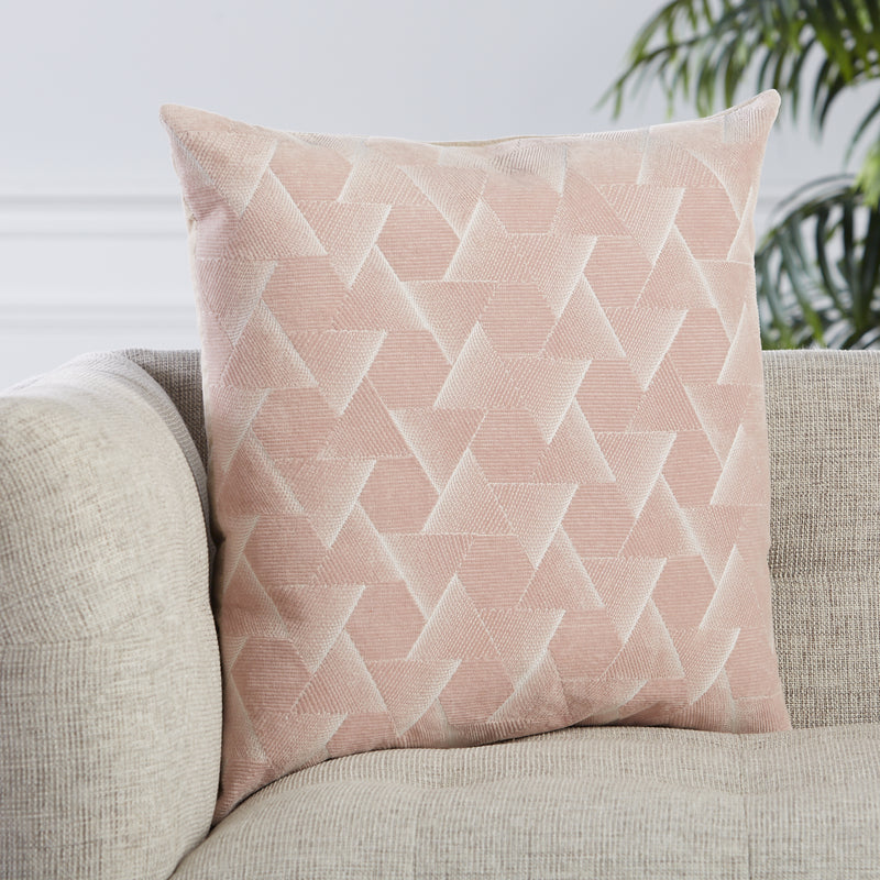 media image for Jacques Geometric Pillow in Blush by Jaipur Living 216
