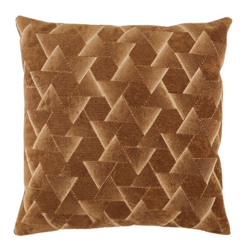 media image for Jacques Geometric Pillow in Brown by Jaipur Living 236