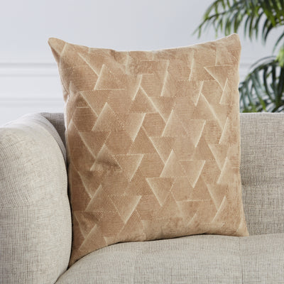 product image for Jacques Geometric Pillow in Beige by Jaipur Living 59
