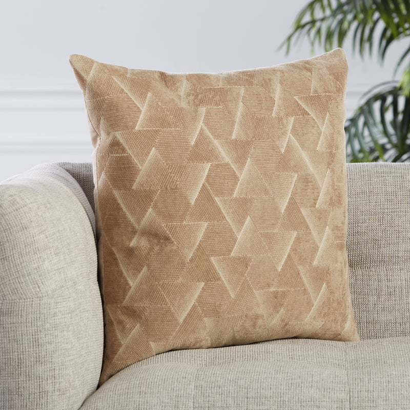 media image for Jacques Geometric Pillow in Beige by Jaipur Living 276