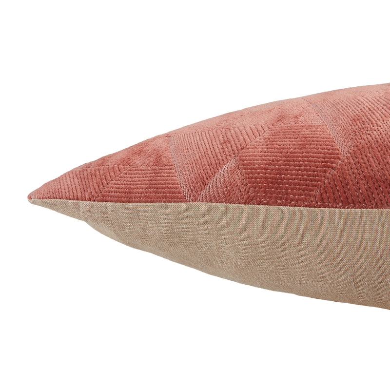media image for Jacques Geometric Pillow in Dark Pink by Jaipur Living 248