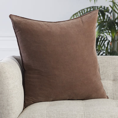product image for Sunbury Pillow in Dark Taupe by Jaipur Living 4