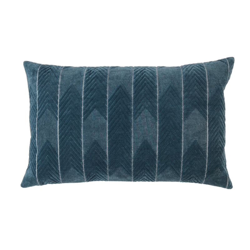 media image for Bourdelle Chevron Pillow in Blue by Jaipur Living 234
