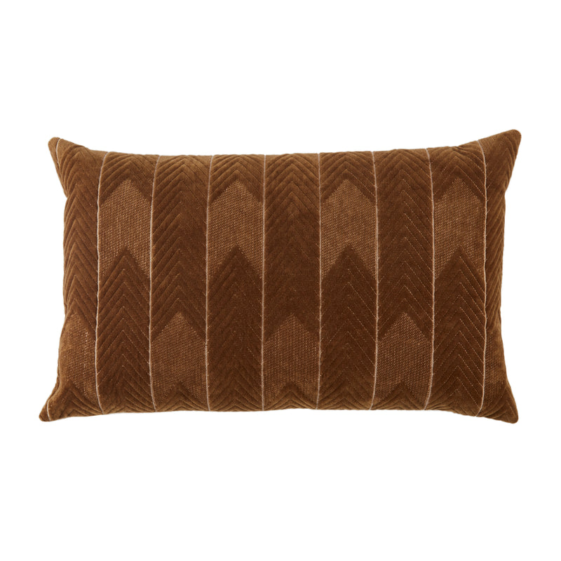 media image for Bourdelle Chevron Pillow in Brown by Jaipur Living 279