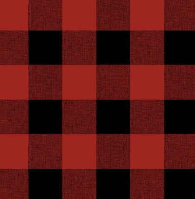 product image of Buffalo Plaid Wallpaper in Red and Black by NextWall 579