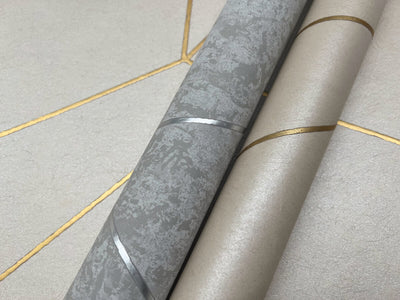 product image for Nazca Wallpaper in Light Grey/Silver from the Modern Metals Second Edition 49