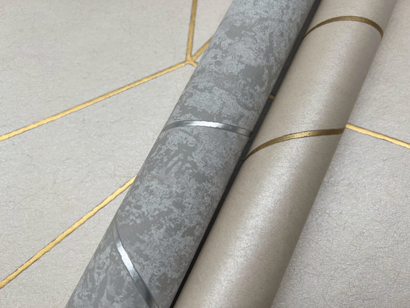 media image for Nazca Wallpaper in Light Grey/Silver from the Modern Metals Second Edition 257