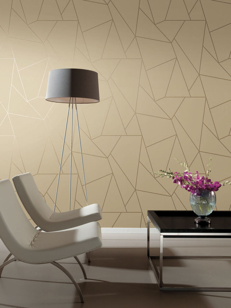 media image for Nazca Wallpaper in Pearl/Gold from the Modern Metals Second Edition 28