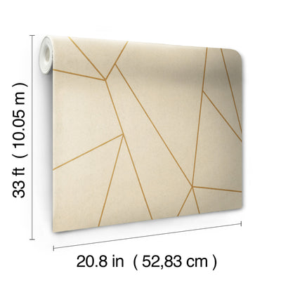 product image for Nazca Wallpaper in Pearl/Gold from the Modern Metals Second Edition 77
