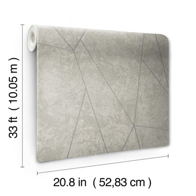 product image for Nazca Wallpaper in Light Grey/Silver from the Modern Metals Second Edition 97