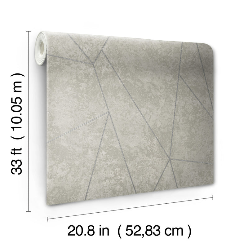media image for Nazca Wallpaper in Light Grey/Silver from the Modern Metals Second Edition 23