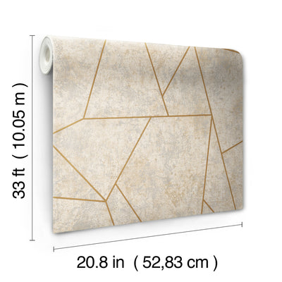 product image for Nazca Wallpaper in Neutral/Gold from the Modern Metals Second Edition 54