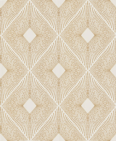 product image of sample harlowe wallpaper in white and gold by antonina vella for york wallcoverings 1 58