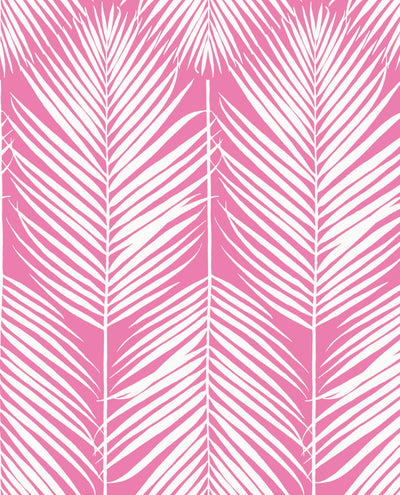 product image for Palm Silhouette Peel & Stick Wallpaper in Pink 96