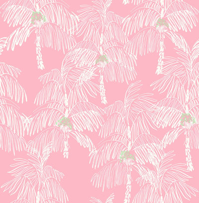 product image for Palm Beach Peel-and-Stick Wallpaper in Flamingo by NextWall 0