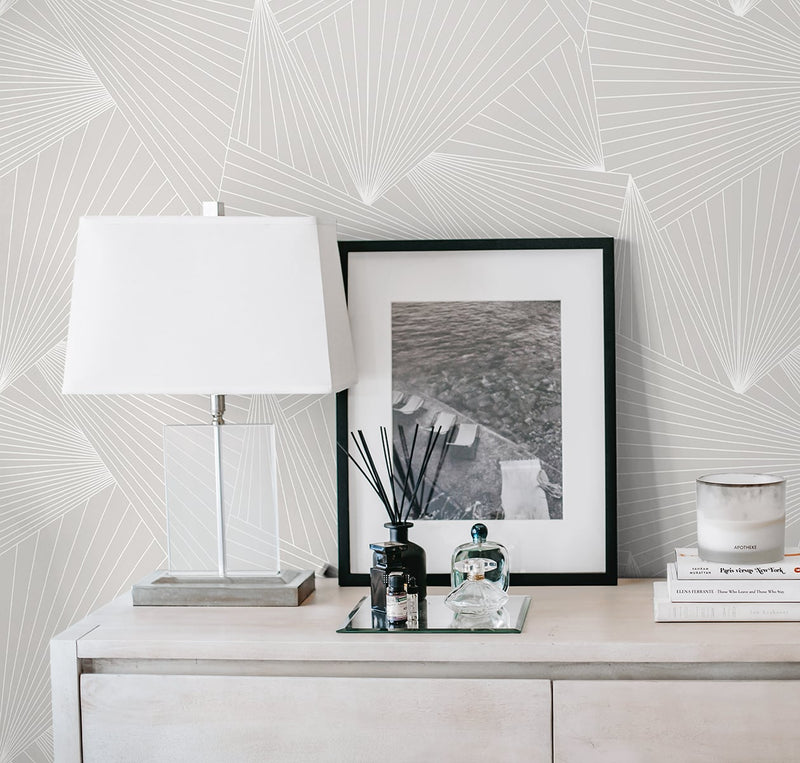 media image for Ray Geo Peel-and-Stick Wallpaper in Granite Dust by NextWall 276