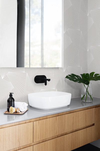 product image for Ray Geo Peel-and-Stick Wallpaper in Granite Dust by NextWall 88