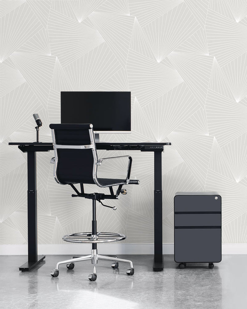 media image for Ray Geo Peel-and-Stick Wallpaper in Granite Dust by NextWall 295