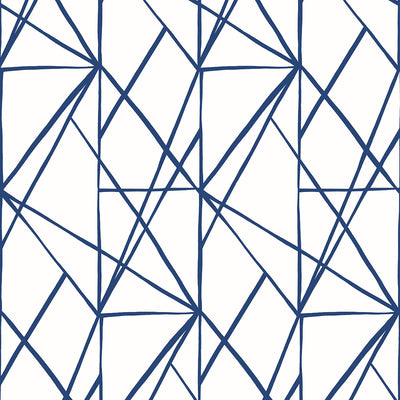 product image of sample quartz geo navy blue peel and stick wallpaper by nextwall 1 560