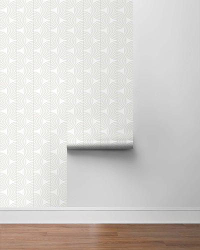 product image for Zen Geo Lunar Rock & Pearl Peel-and-Stick Wallpaper by NextWall 21