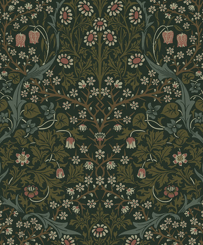 product image of Sample Victorian Garden Peel & Stick Wallpaper in Greenery 567