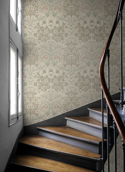 product image for Victorian Garden Lunar Rock & Clay Peel-and-Stick Wallpaper by NextWall 35