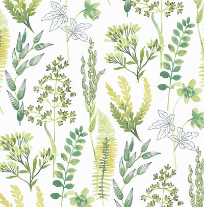 product image of Wild Garden Peel-and-Stick Wallpaper in Lemon Lime 527