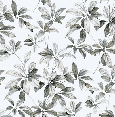 product image for Leaf Trail Peel-and-Stick Wallpaper in Alloy 38
