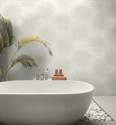 product image for Aruba Palm Peel-and-Stick Wallpaper in Sea Salt 2