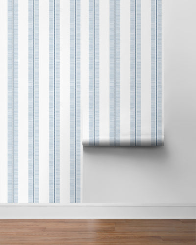 product image for Beach Towel Stripe Peel & Stick Wallpaper in Blue Skies 74
