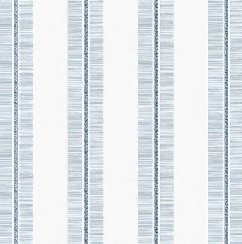 media image for Beach Towel Stripe Peel & Stick Wallpaper in Blue Skies 21