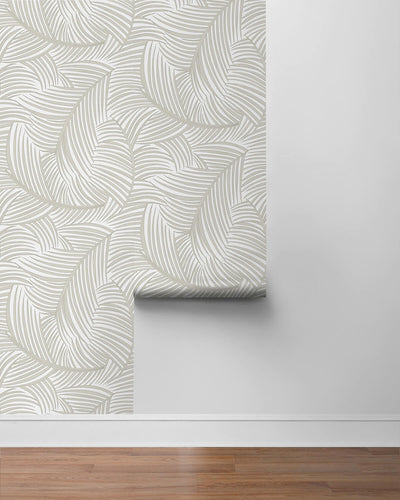 product image for Tossed Palm Fronds Peel & Stick Wallpaper in Sea Salt 41