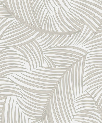 product image of Sample Tossed Palm Fronds Peel & Stick Wallpaper in Sea Salt 599