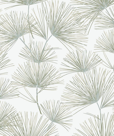 product image for Pine Needles Peel & Stick Wallpaper in Aloe Green 29