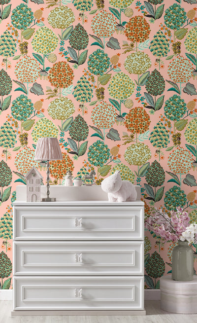 product image for Blooming Bulbs Peel & Stick Wallpaper in Posy Pink 89