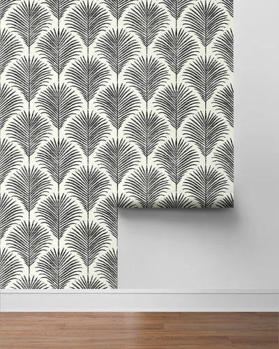 product image for Grassland Palm Peel & Stick Wallpaper in Inkwell & Off-White 62