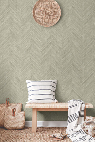 product image for Chevron Stripe Peel & Stick Wallpaper in Neutral 23