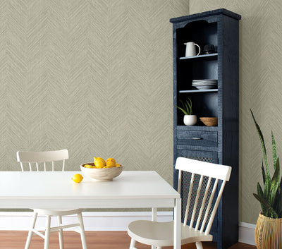product image for Chevron Stripe Peel & Stick Wallpaper in Neutral 27