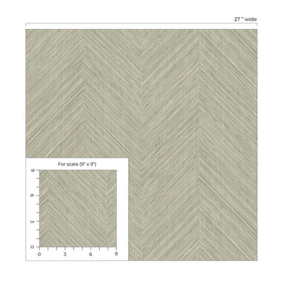product image for Chevron Stripe Peel & Stick Wallpaper in Neutral 64