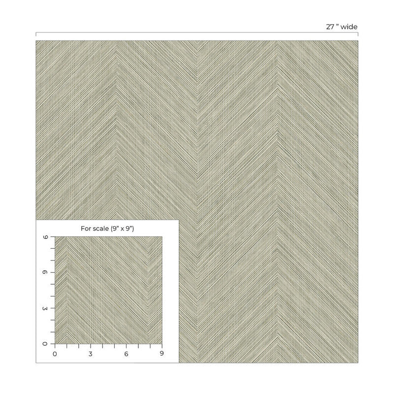 media image for Chevron Stripe Peel & Stick Wallpaper in Neutral 219