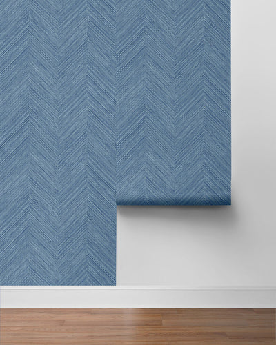 product image for Chevron Stripe Peel & Stick Wallpaper in Lakeside 46