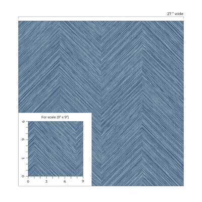 product image for Chevron Stripe Peel & Stick Wallpaper in Lakeside 85
