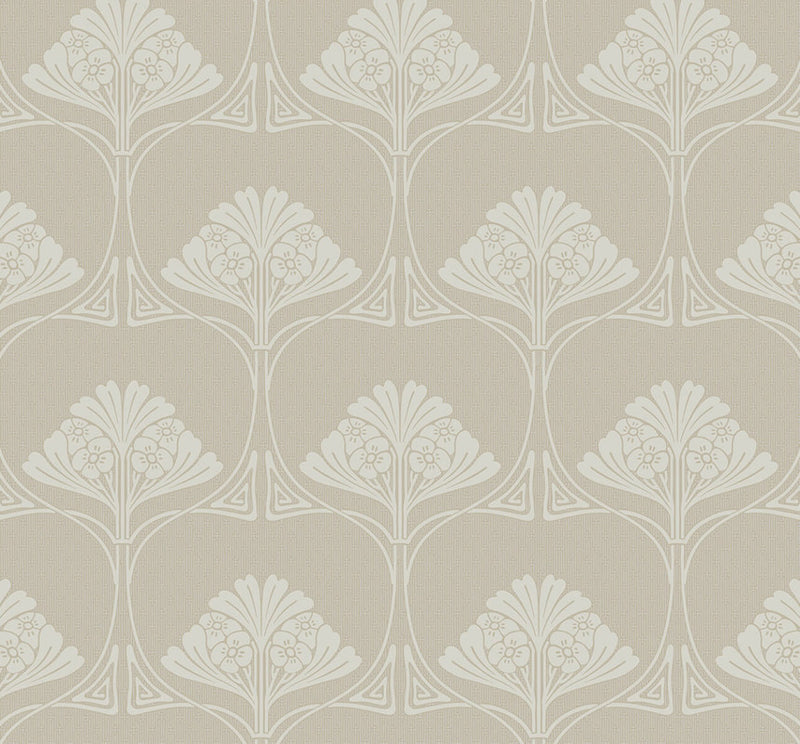 media image for Deco Floral Peel & Stick Wallpaper in Ashwood 267