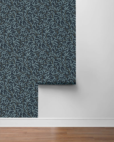product image for Willow Trail Peel & Stick Wallpaper in Aegean Blue 44