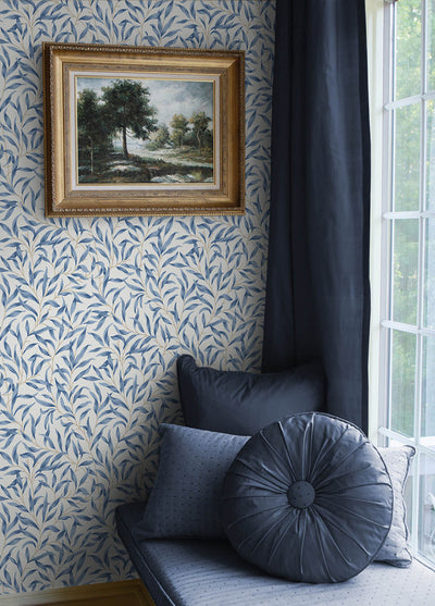 product image for Willow Trail Peel & Stick Wallpaper in Blue Lake 3
